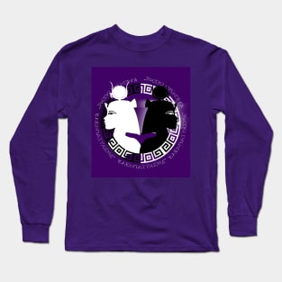 Cleopatra Purple Twinned Mask Long Sleeve T-Shirt